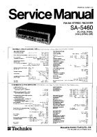 Technics - SA-5460 - Service manual 